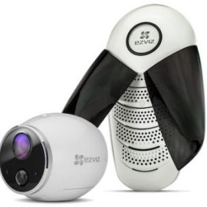1МП універсальна Wi-Fi камера на батарейках з базовою станцією Ezviz CS-W2S-EUP-B1 (Mini Trooper)