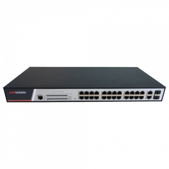 Hikvision DS-3E2326P - Керований комутатор PoE з 24 портами Fast Ethernet