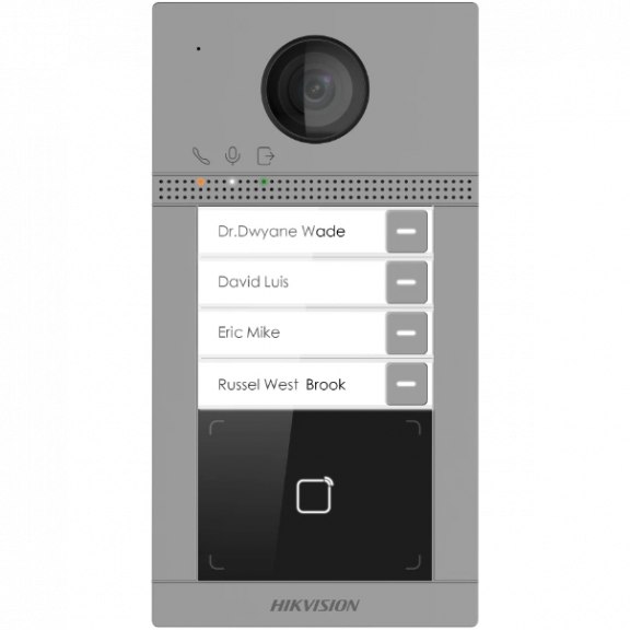 2 Мп IP виклична панель з Wi-Fi Hikvision DS-KV8413-WME1(B)/Flush
