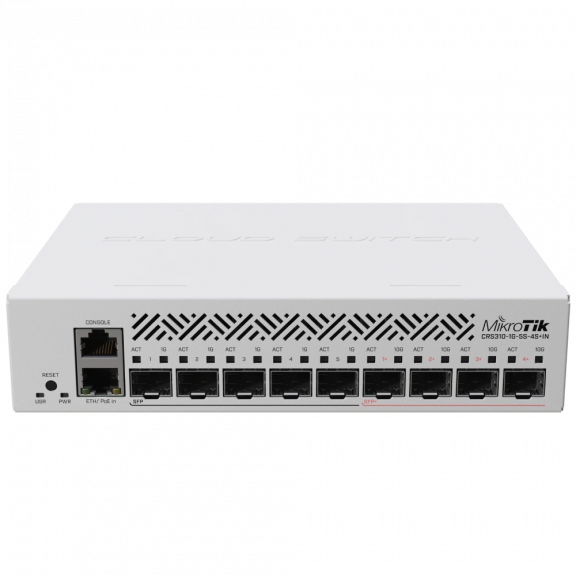 MikroTik CRS310-1G-5S-4S+IN - 10G SFP+ комутатор