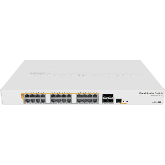 24-портовий комутатор MikroTik CRS328-24P-4S+RM
