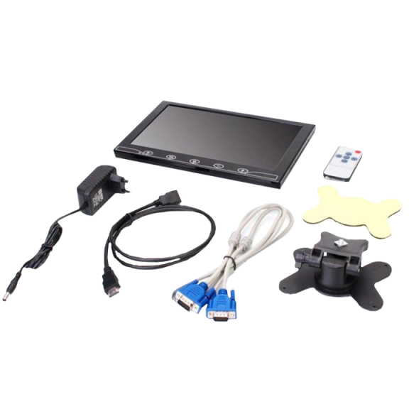 10.1" (AV + VGA + HDMI + BNC) Автомобільний РК-монітор