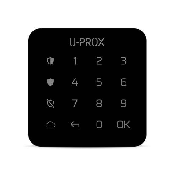 U-Prox Keypad G1 Чорна - Мініатюрна клавіатура з сенсорною поверхнею для однієї групи