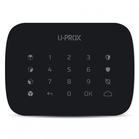U-Prox Keypad G4 Чорна - Багатогрупна клавіатура з сенсорною поверхнею