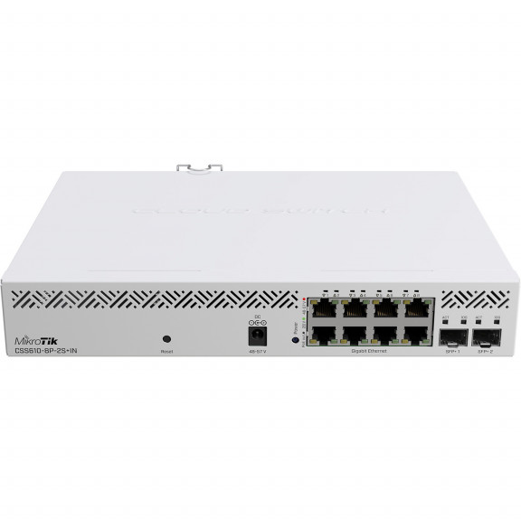MikroTik CSS610-8P-2S+IN - 8-портовий керований PoE комутатор