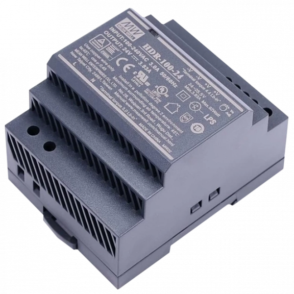 MeanWell HDR-100-24N - Блок живлення (24B 4,2 А для монтажа на DIN рейку)