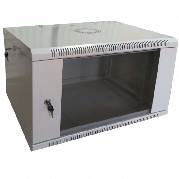 Hypernet WMNC66-4U-FLAT - Шафа коммутаційна настінна 4U 600x600 розбірна