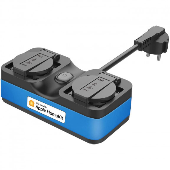 Meross MSS620BNHK (EU) - Розумна Wi-Fi розетка для внутрішнього/зовнішнього використання