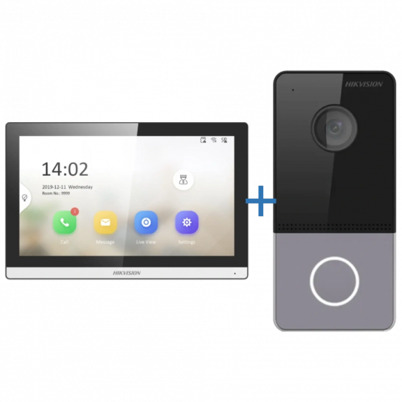 Hikvision DS-KH6350-TE1 + DS-KV6103-PE1(С) - Комплект відеодомофону