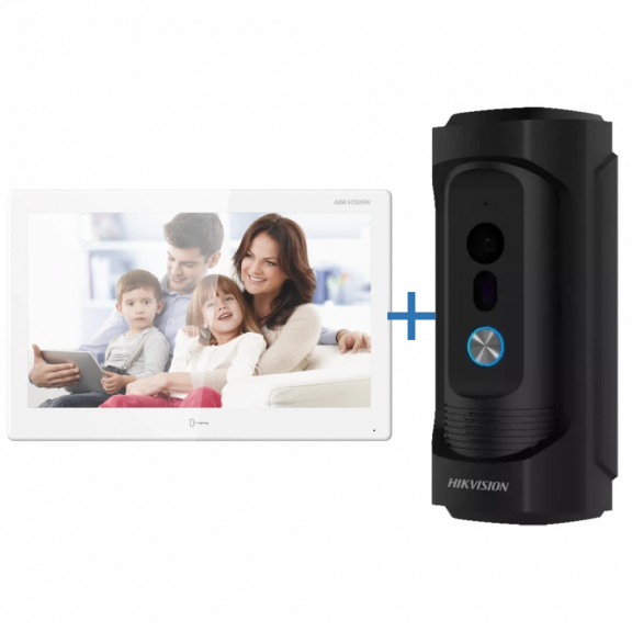 Hikvision DS-KH9510-WTE1(B) + DS-KB8113-IME1(B) - Комплект відеодомофону