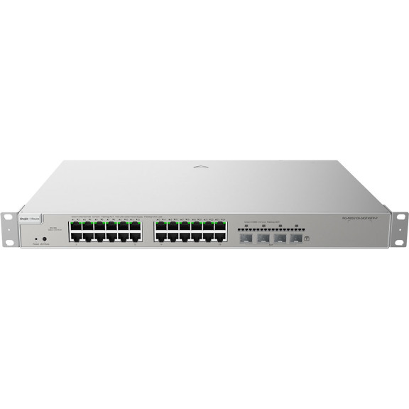 Ruijie Reyee RG-NBS5200-24GT4XS-P - 24-портовий гігабітний PoE-комутатор L2+, 4 uplink-порти SFP+