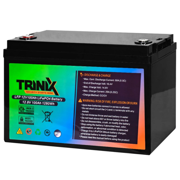 Акумулятор для ДБЖ Trinix LFP 12V100Ah LiFePo4