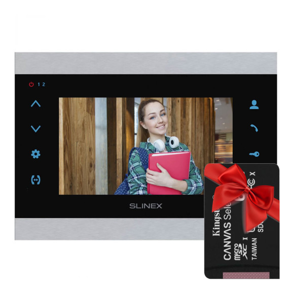 Slinex SL-07N Cloud Silver/Black - Відеодомофон