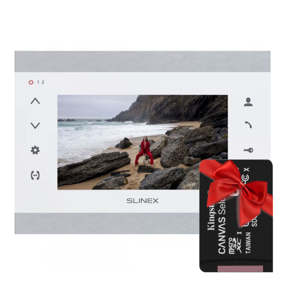 Slinex SL-07N Cloud Silver/White - Відеодомофон