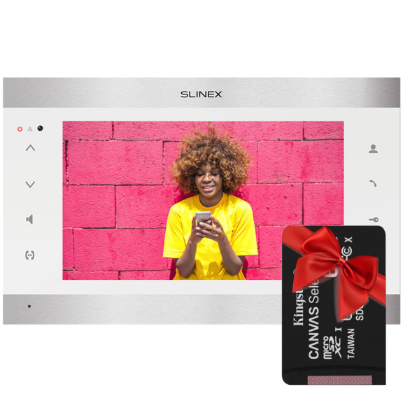 Slinex SL-10N Cloud (silver + white) - Відеодомофон