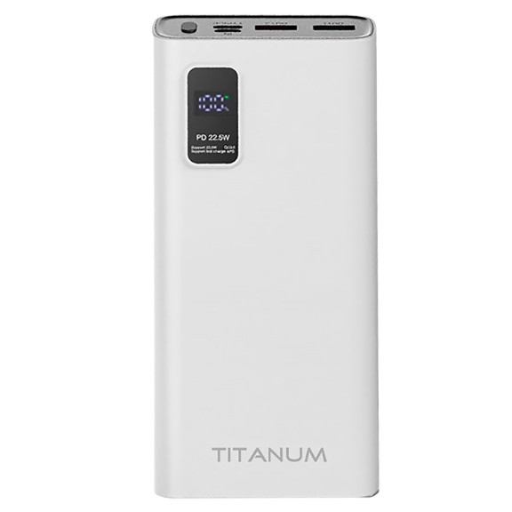 TITANUM 727S 20000mAh 22.5W White - Повербанк