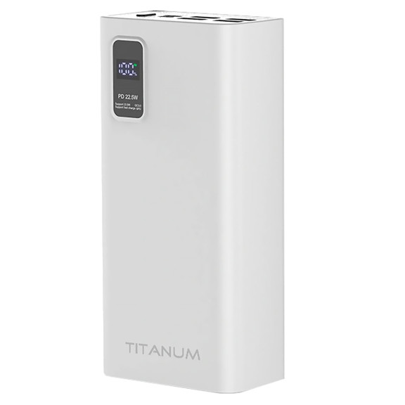 TITANUM 728S 30000mAh 22.5W White - Повербанк