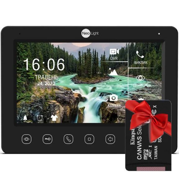 NeoLight KAPPA+ HD WF Black - Відеодомофон