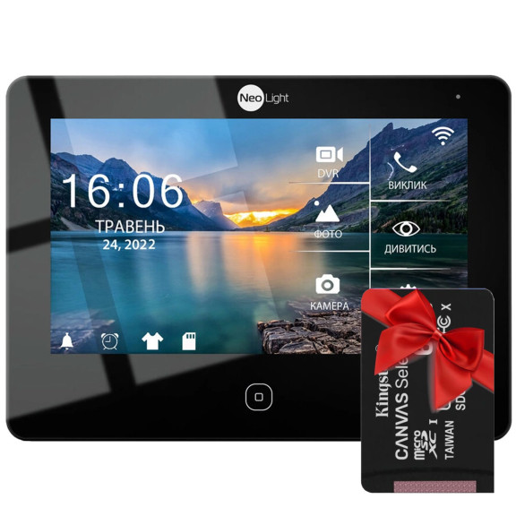 Відеодомофон NeoLight ALPHA HD WF Чорний