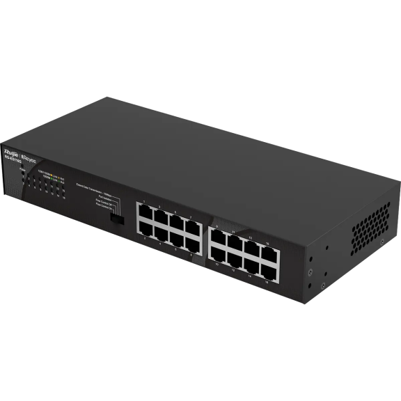 Ruijie Reyee RG-ES116G - 16-портовий некерований комутатор 10/100/1000 Мбіт/с