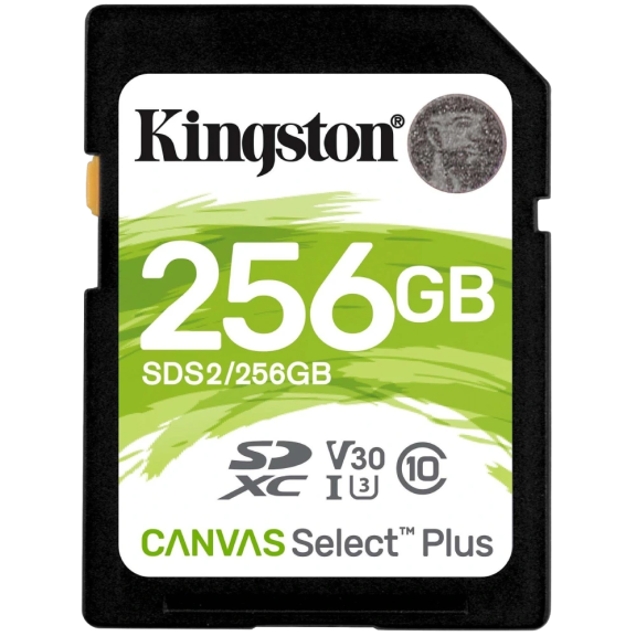 Карта пам'яті Kingston 256 GB SDXC Class 10 UHS-I U3 Canvas Select Plus SDS2/256GB