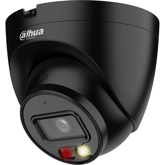 Dahua Technology DH-IPC-HDW2449T-S-IL-BE (2.8 мм) - 4 МП WizSense з подвійним підсвічуванням та мікрофоном (чорна)