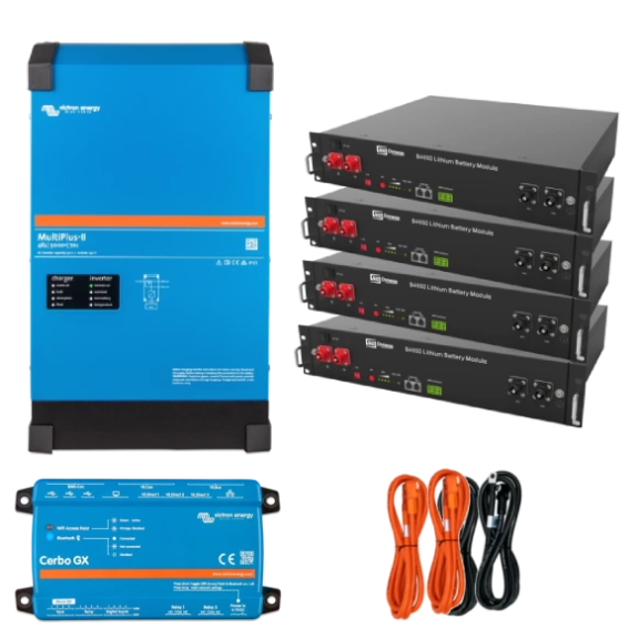 Система безперебійного живлення 1 фаза 4 кВт 9,6 кВт·год Victron Energy MultiPlus-II + Dyness