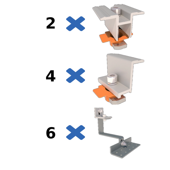 Комплект кріплень до керамічної черепиці CeramicTile II