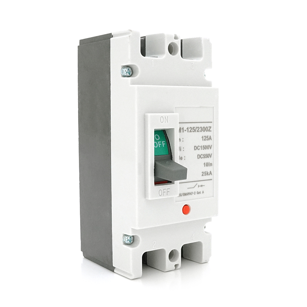 Двополюсний автомат постійного струму MCCB M1-125 / 2300Z, 125A, DC550-1500V, 25kA