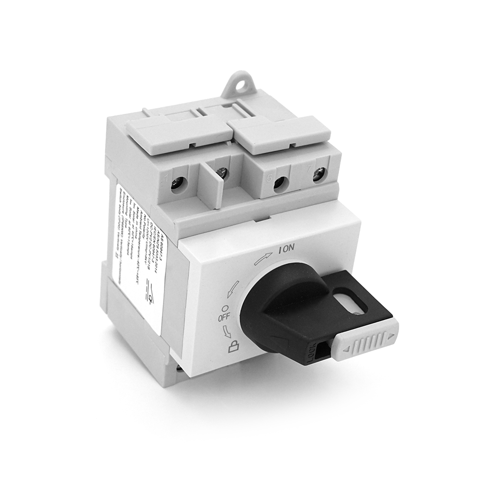 Поворотний вимикач зовнішнього монтажу HGN4-L1-16, DC1000V, 16A, 2P, Grey