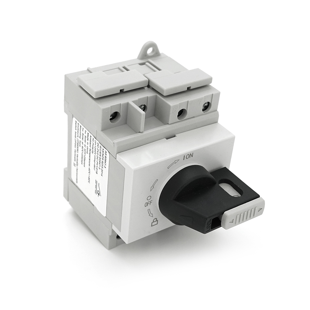 Поворотний вимикач зовнішнього монтажу HGN4-L1-25, DC1000V, 25A, 2P, IP66, Grey