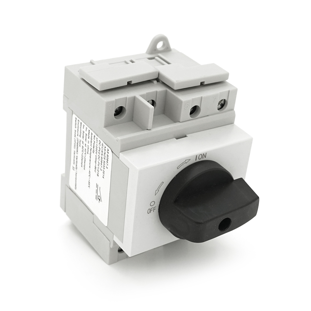 Поворотний вимикач зовнішнього монтажу HGN4-NL1-25, DC1000V, 25A, 4P, IP66, Grey