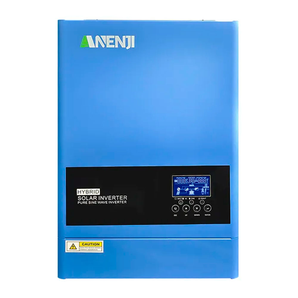 Гібридний інвертор ANENJI 6,2KW, 6200VA / 6200W, 48V, струм заряду 120A(max), 170-280V, МРРТ60-500VDC, 438x295x105mm, 8,7 kg, Q2