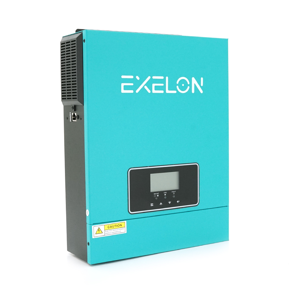 Інвертор Exelon EXS-3000 / 24, 3200VA, 24V, струм заряду 0-60A, MPPT (30-400VDC, 80A), 357x273x95mm, 4.8 kg